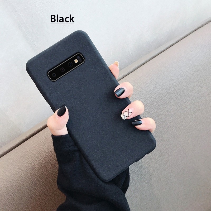 Soft Case Samsung Galaxy S9 S9 Plus S10 S10 Plus S10 Lite Slim Matte Silicon Sandstone