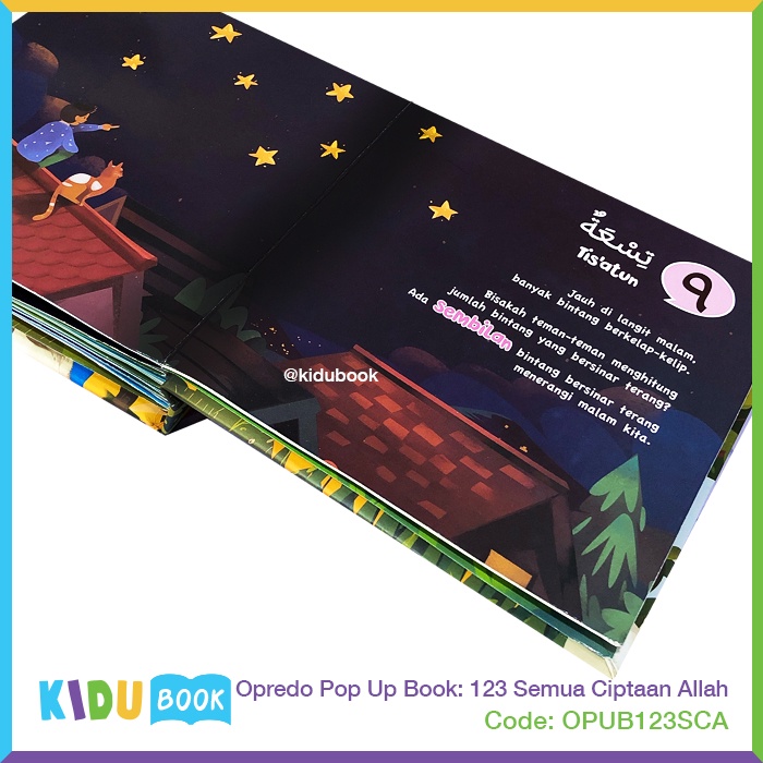 Buku Cerita Bayi dan Anak Opredo Pop Up Book: 123 Semua Ciptaan Allah Kidu Toys