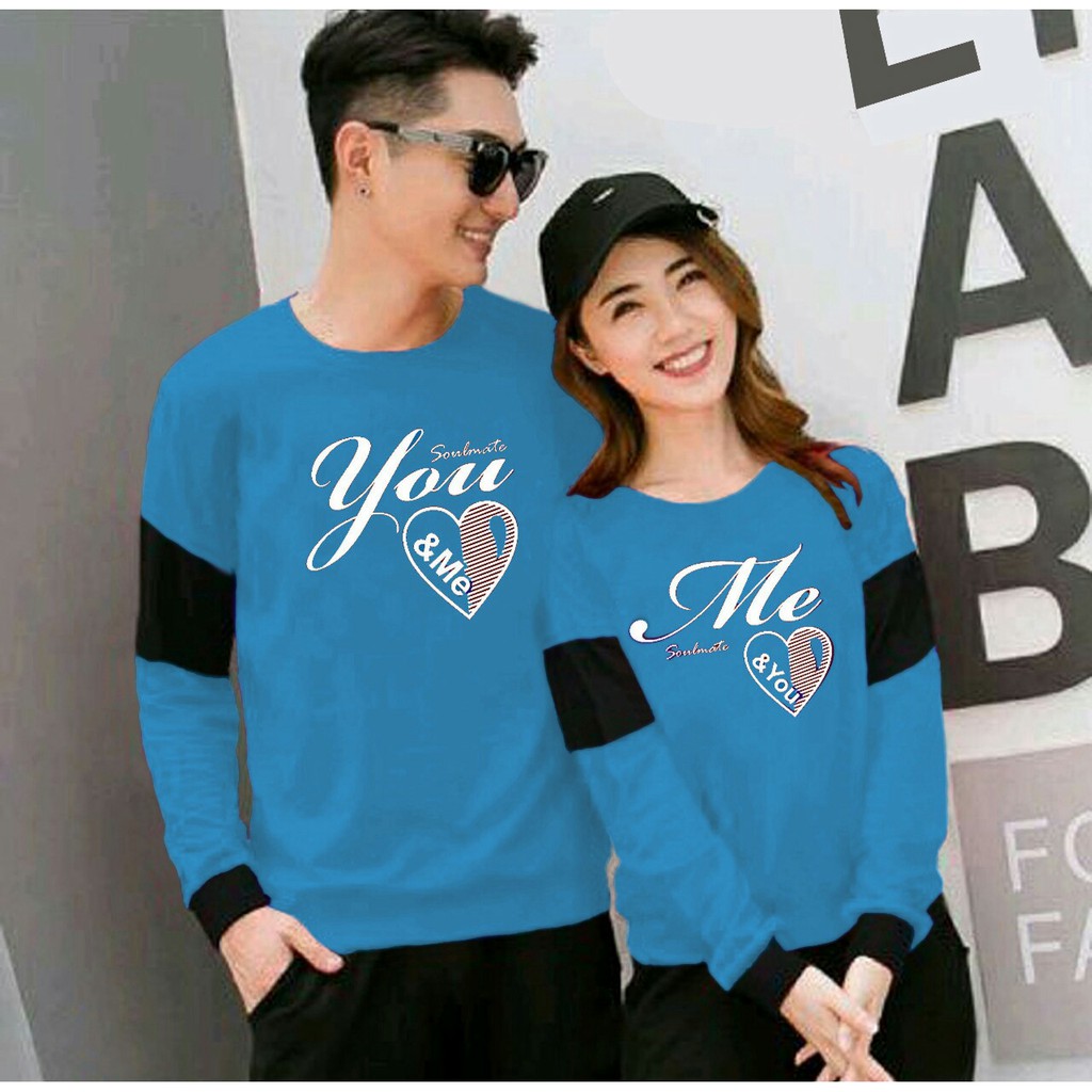 CP Soulmate bV / Baju pasangan wanita pria / Couple soulmate