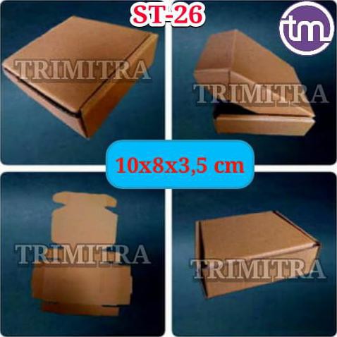 

Kotak Kardus St-26 Karton Box Coklat Polos Packing Kemasan Aksesoris