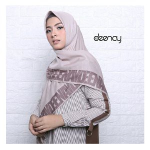 Dijual Original Deenay Nude Plain Border Voal Scarves Diskon