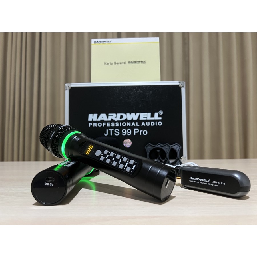 MICROPHONE WIRELESS MIC TANPA KABEL DYNAMIC HARDWELL JTS-99 PRO - 75M