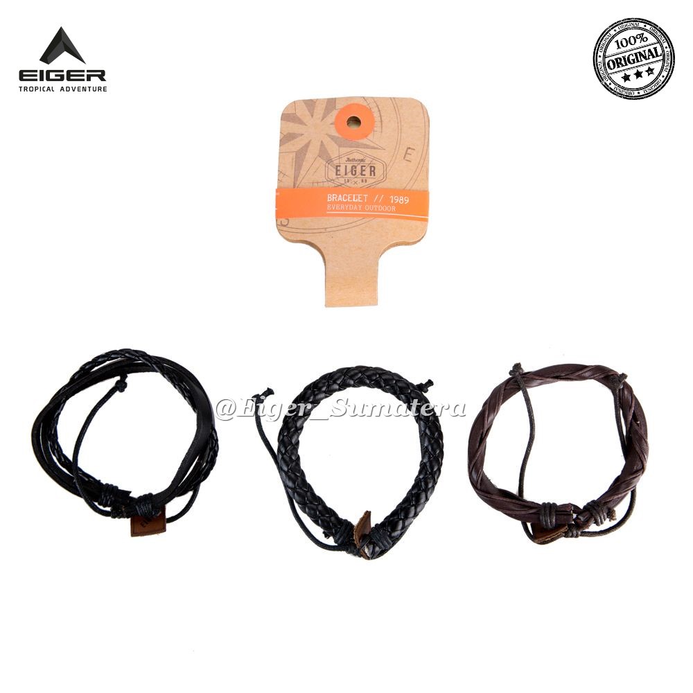 Eiger1989 Gelang Cordial Bracelet 89 Jawerly - 4271 | Gelang Tangan Pria Wanita Isi 3