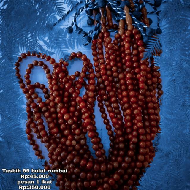 Tasbih kaukah 99 bulat rumbai