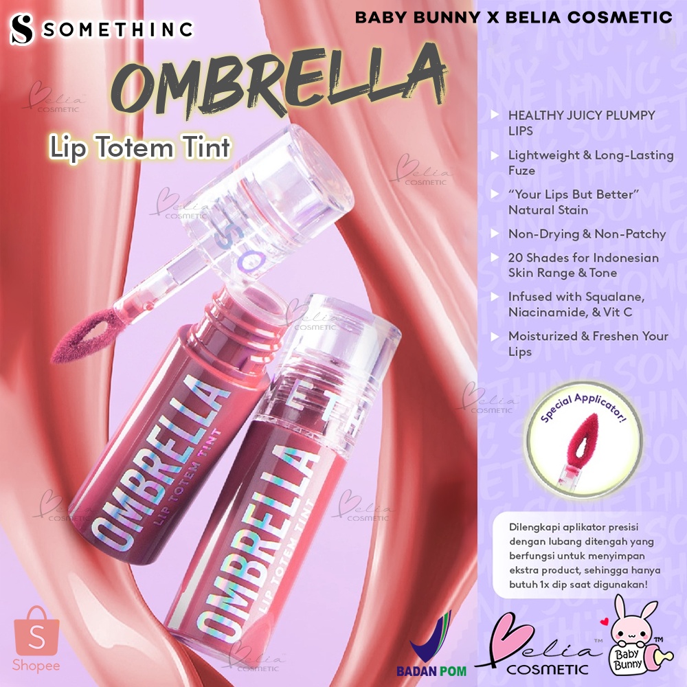 ❤ BELIA ❤ SOMETHINC OMBRELLA Lip Totem Tint | Lip Tint Bibir | Make Up Bibir | BPOM