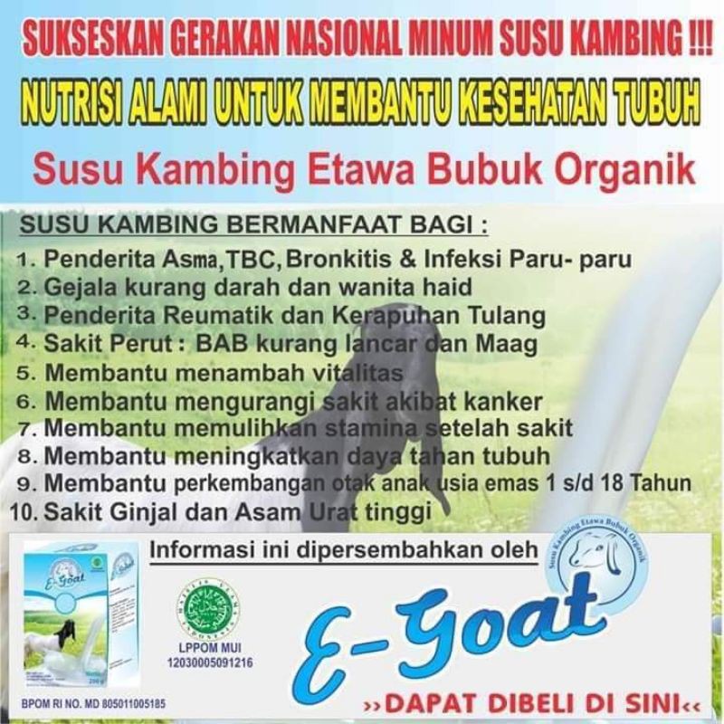 

e-goat susu kambing etawwa