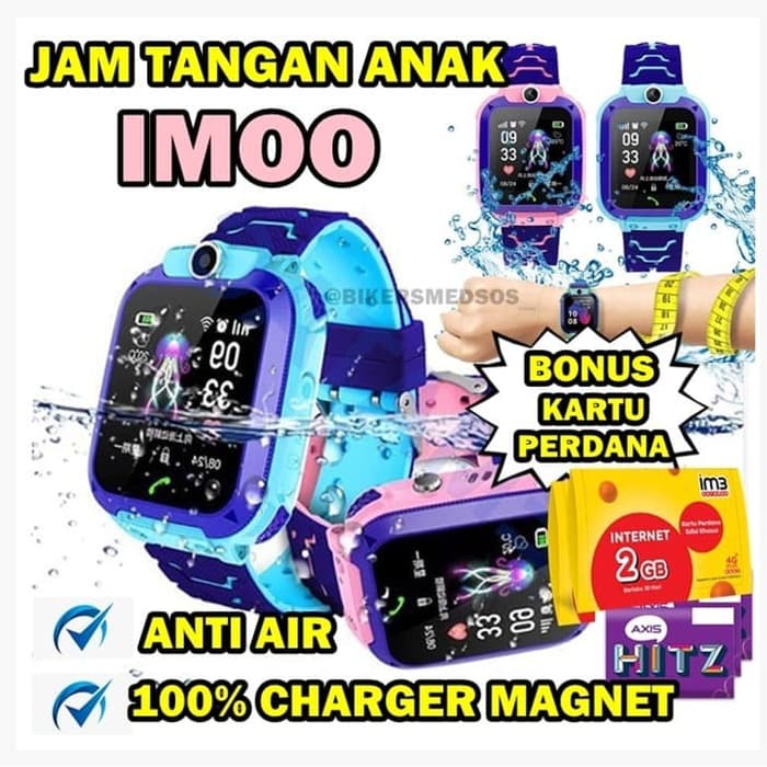 Jam Tangan Anak Smart Watch / Jam Imo Q12 Bisa Berenang Anti Air /Aimo