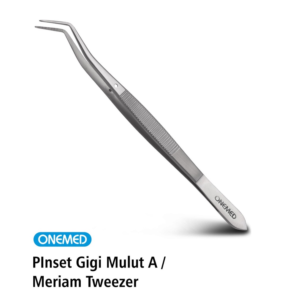 Pinset Gigi Mulut Meriam Tweezer Stainless Steel Onemed OJ