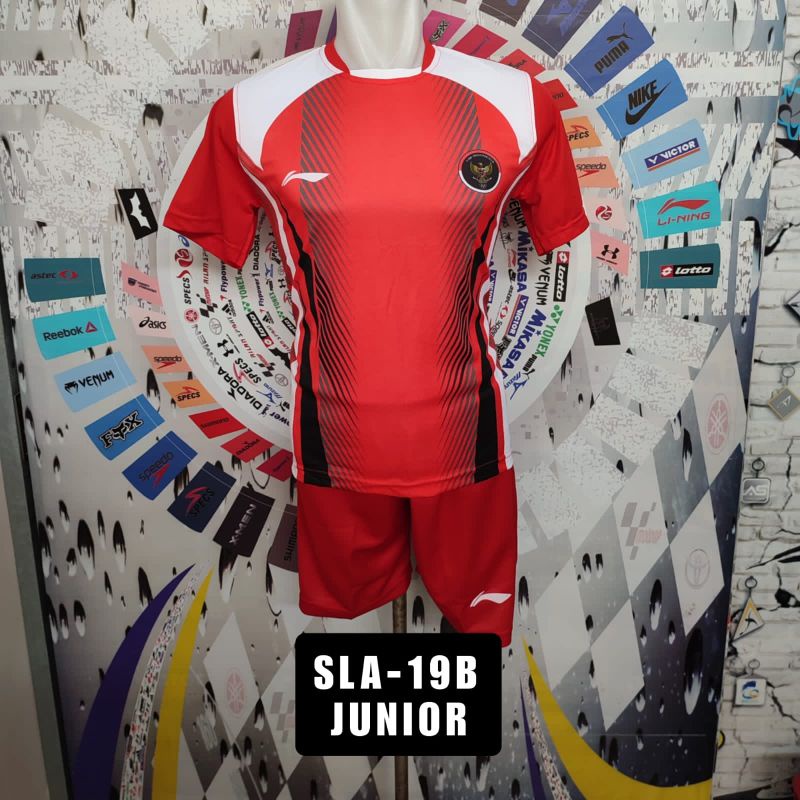 Setelan anak badminton baju celana bulutangkis anak kelas 5sd 3smp kostum junior kaos badminton junior pakaian olahraga anak setelan bulutangkis anak setelan voli anak short pants jersey olahraga pakaian anak laki M L XL jersey badminton kids wear