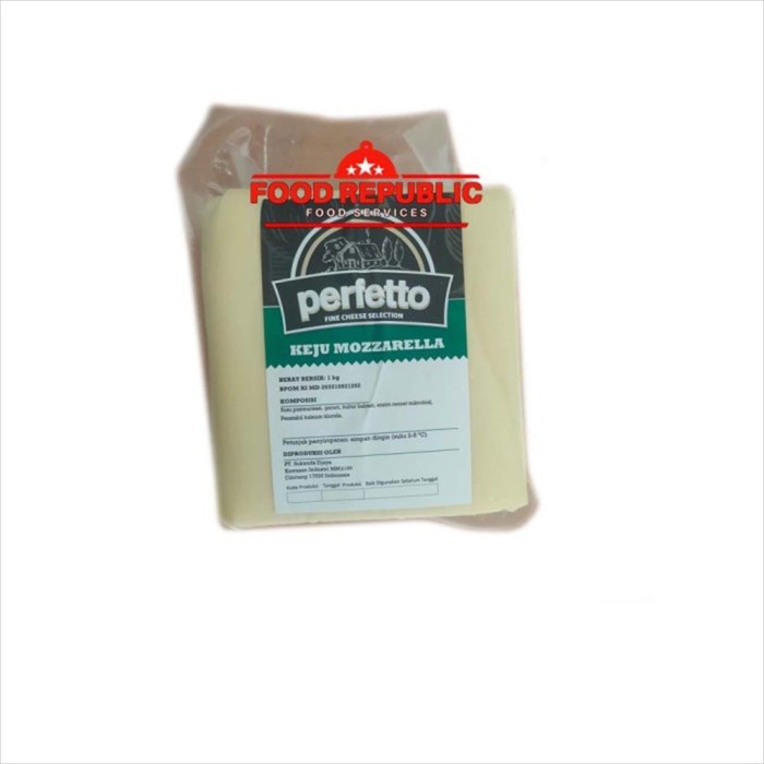 

Ee541F10 Mozarella Cheese Perfetto 1 Kg - Keju Mozarella Perfetto Import Halal 6dd