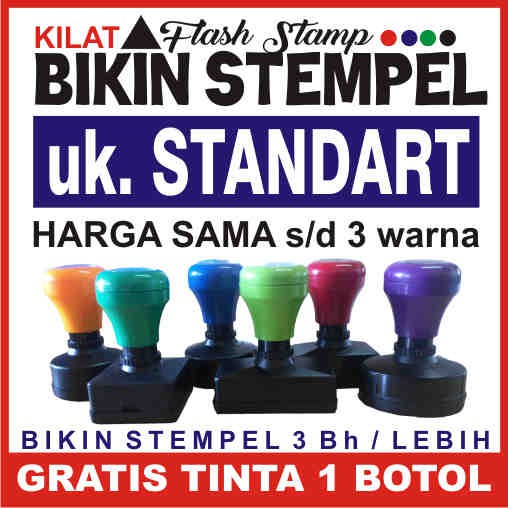 

Bikin Stempel Flash Warna Otomatis ukuran standart