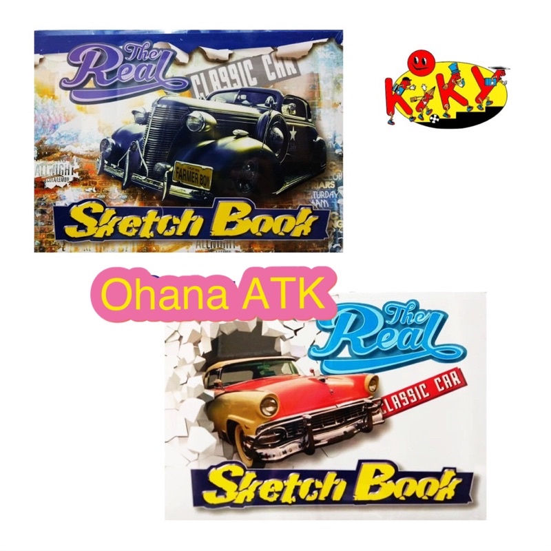 (1pcs)KIKY Sketch Book / Buku Sketsa Ukuran A5 Isi 50 Lembar-3