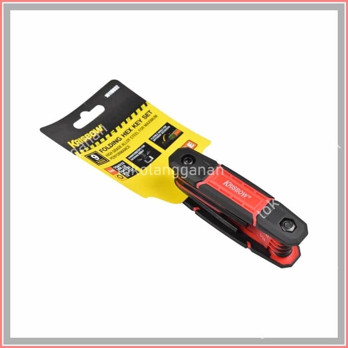 Krisbow Set Kunci L Lipat Hex 9 Pcs BN17