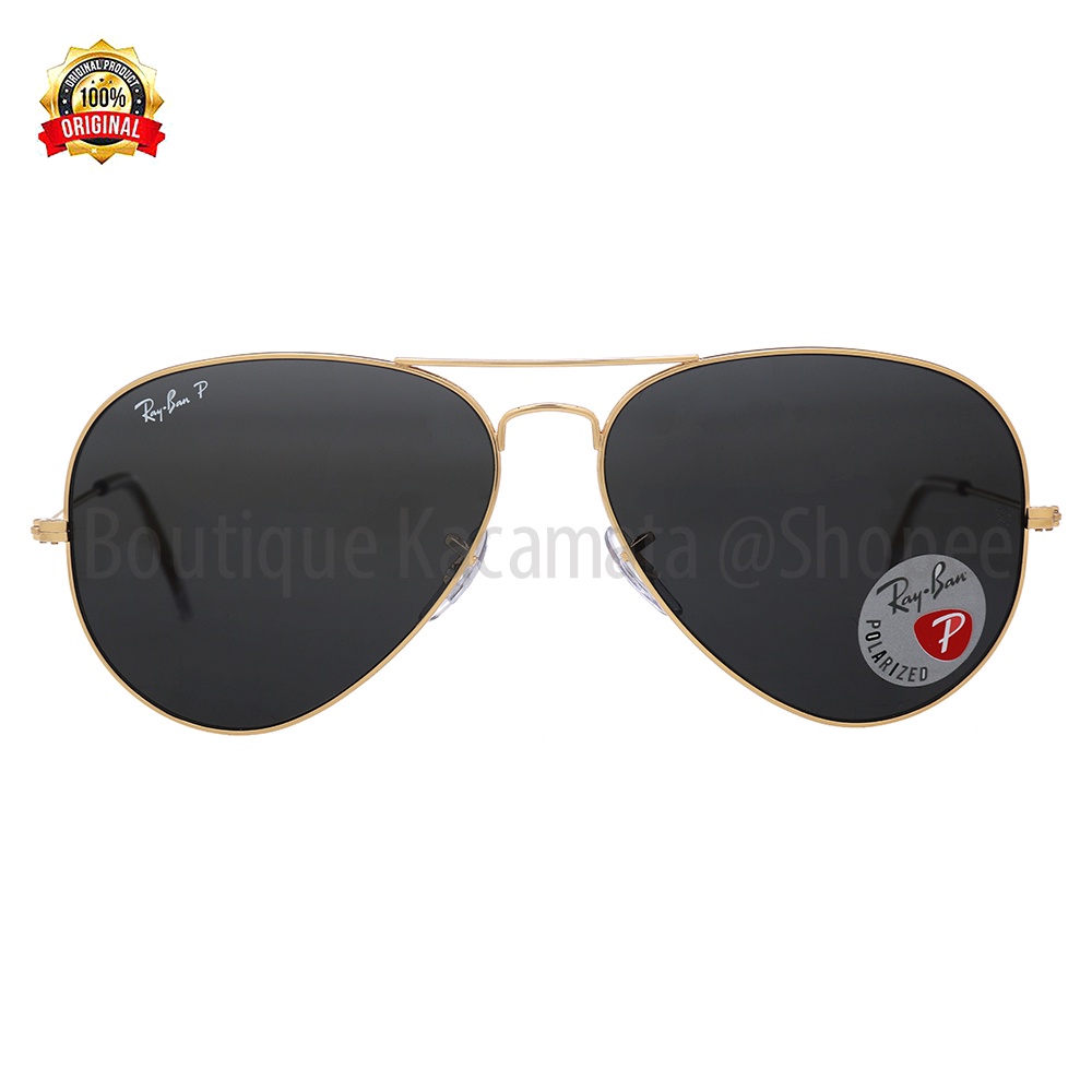 Kacamata Rayban Original Sunglass Aviator Polarized 3025-9196/48
