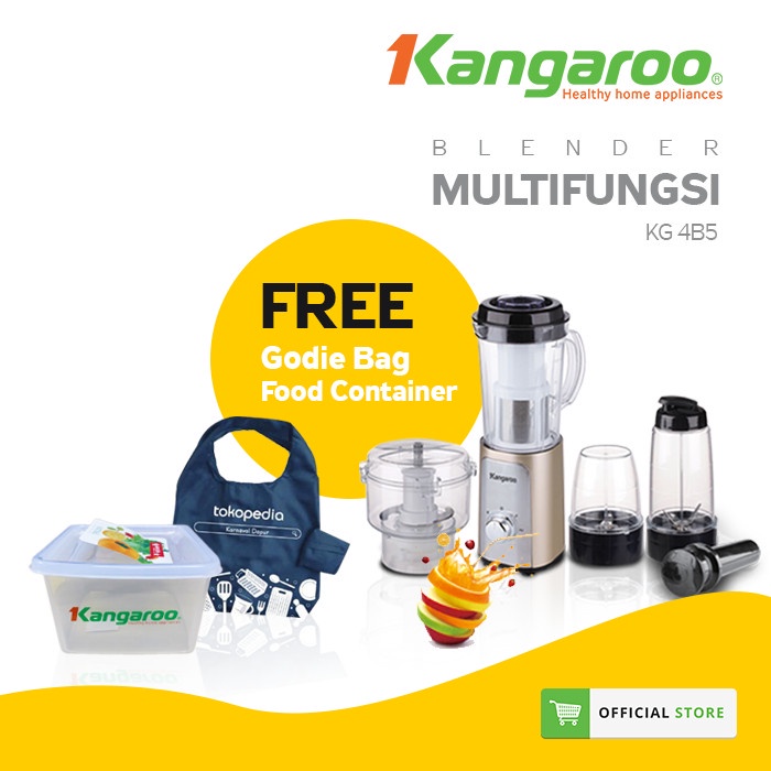 ELEKTRONIK ELEKTRONIK DAPUR BLENDER MULITIFUNGSI KANGAROO KG4B5 BLENDER GRINDER CHOPPER SMOOTHIE