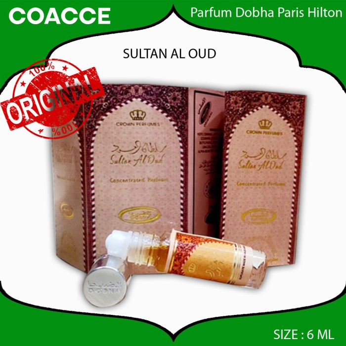 MINYAK WANGI NON ALKOHOL DOBHA 6ML SULTAN OUD I MINIMAL 6 PC