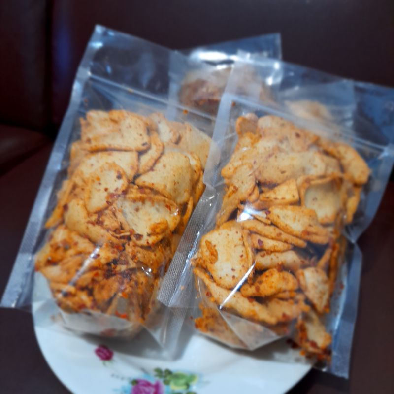 

Basreng Ikan Pedas Sedang ukuran 125g