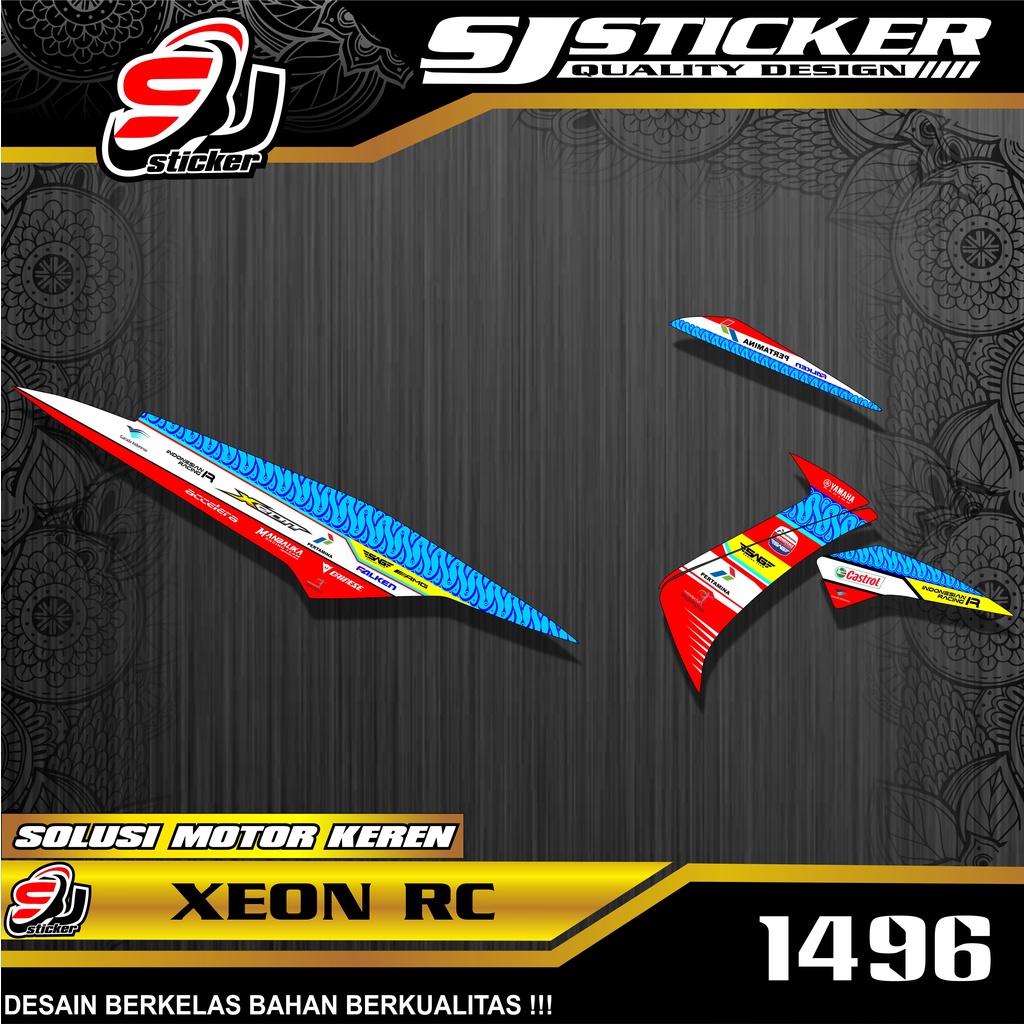 1496 STRIPING STICKER XEON RC MANDALIKA RACING SEMI FULL