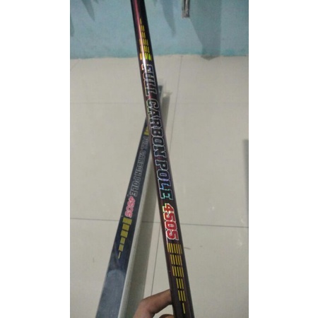 tegek kaku ajiking full carbon pole 450cm
