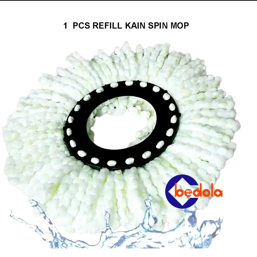 Bedola Refill kain spin mop kain lap pel diameter 16 cm