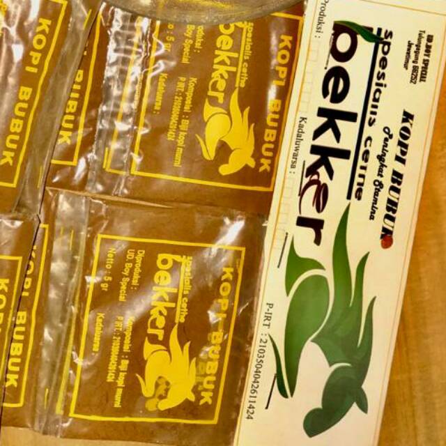 

Kopi bubuk BEKKER kemasan sachet