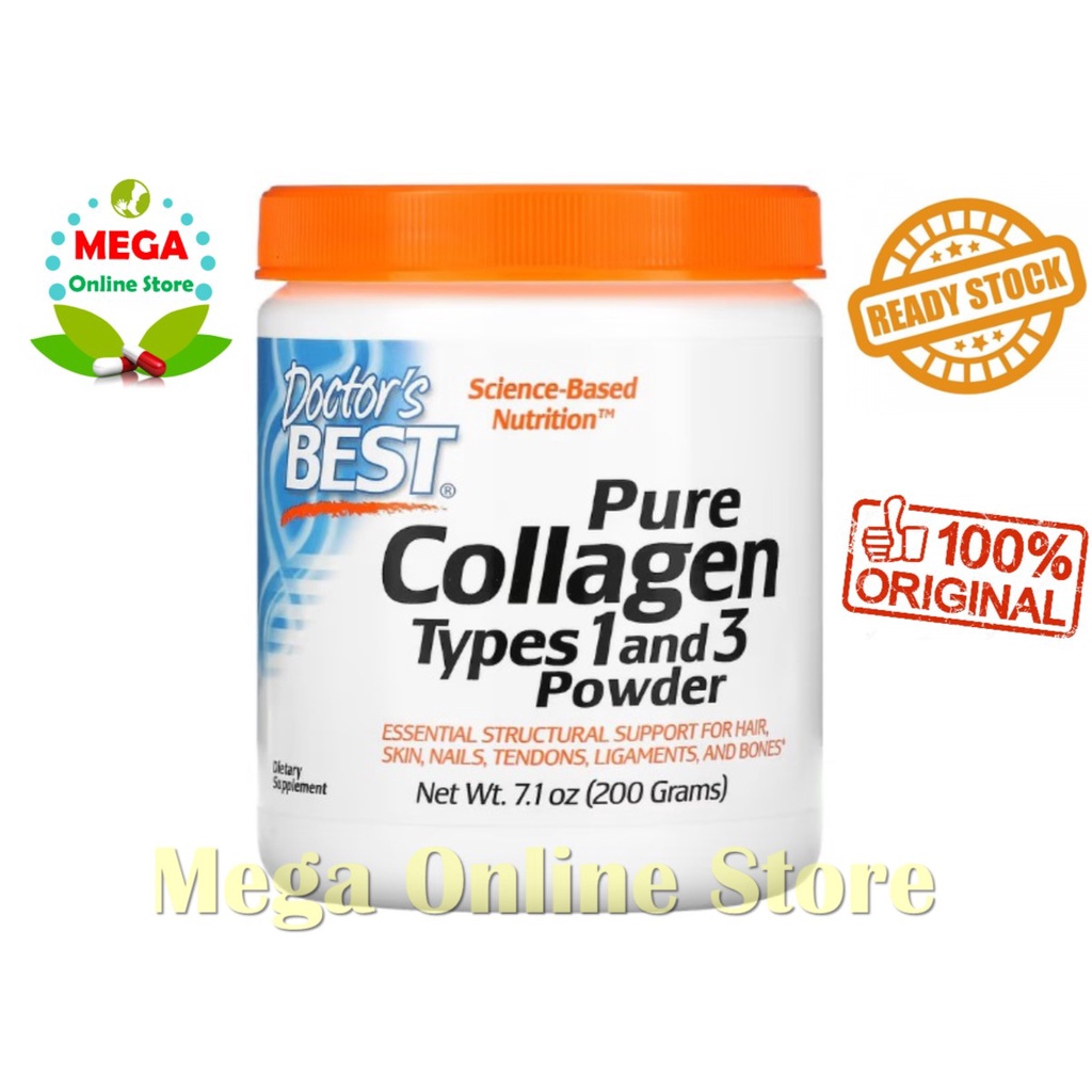 Doctor's Best Pure Collagen Types 1 and 3 Powder 200 Gram