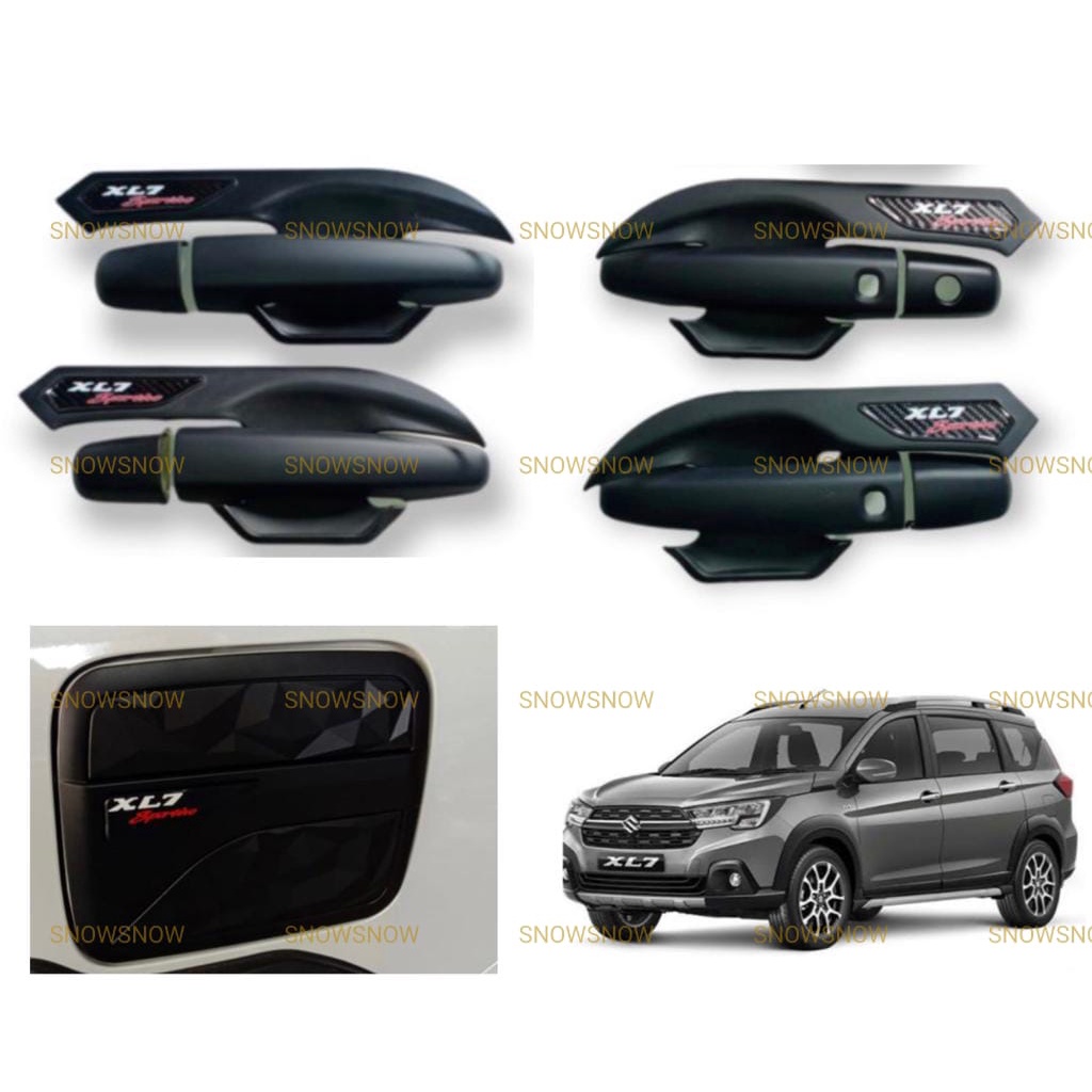 Paket Outer Handle Tank Cover XL7 2020 2022 Activo Hitam Chrome
