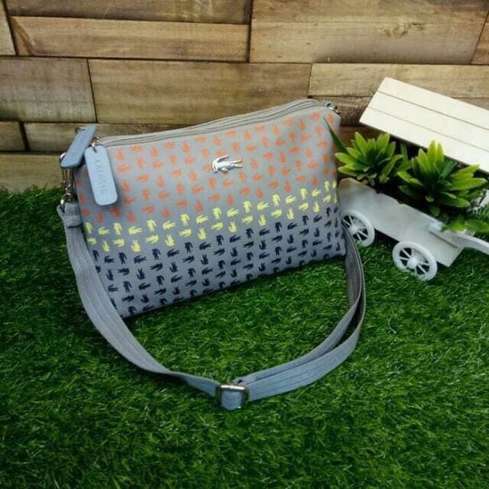 Supplier tas wanita murah branded import sale batam LACOSTE MINI OMBRE