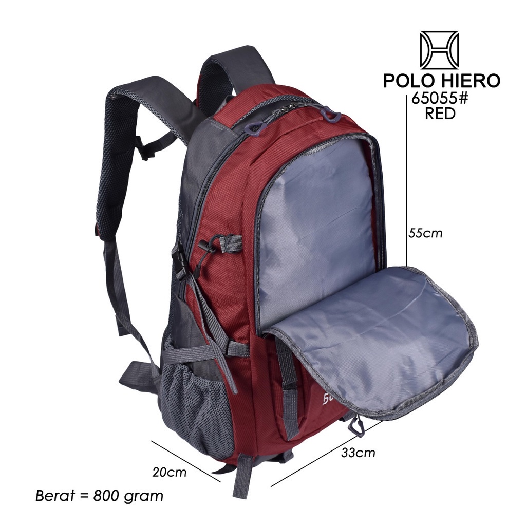 (RF) Tas Outdoor Backpack Gunung Polo Hiero 65055 -50 Liter Tas Camping - Climbing Backpack