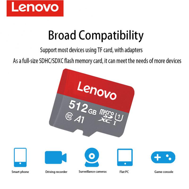 Lenovo 512GB Memory Card mini 128GB 32GB 64GB 256GB SD TF Card