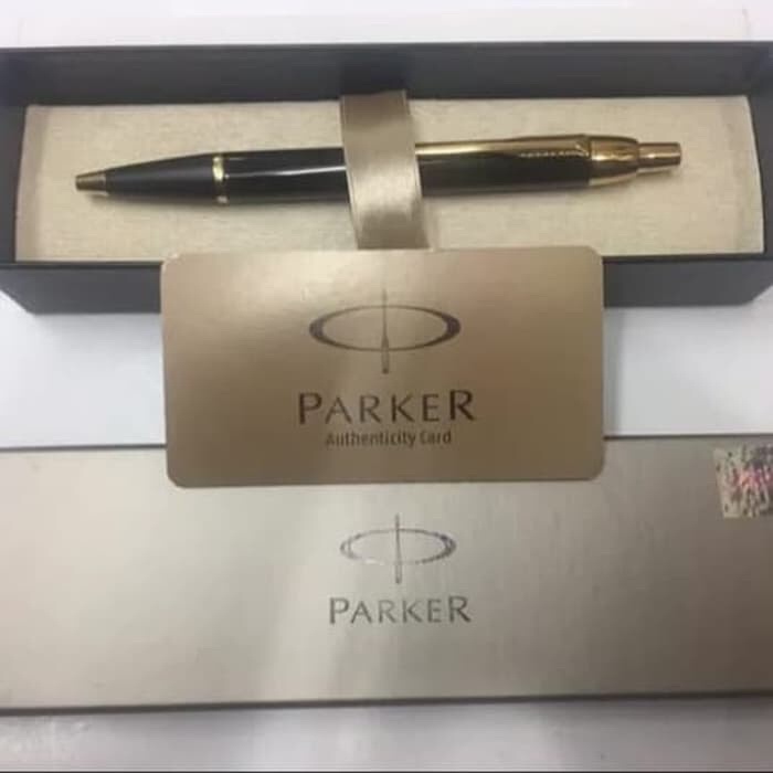 

Pulpen - Parker Im Gold Black Trim Ballpoint