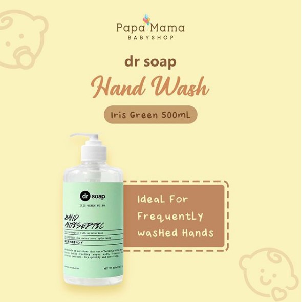 Dr Soap Hand Wash Iris Green 500ml Sabun Cuci Tangan