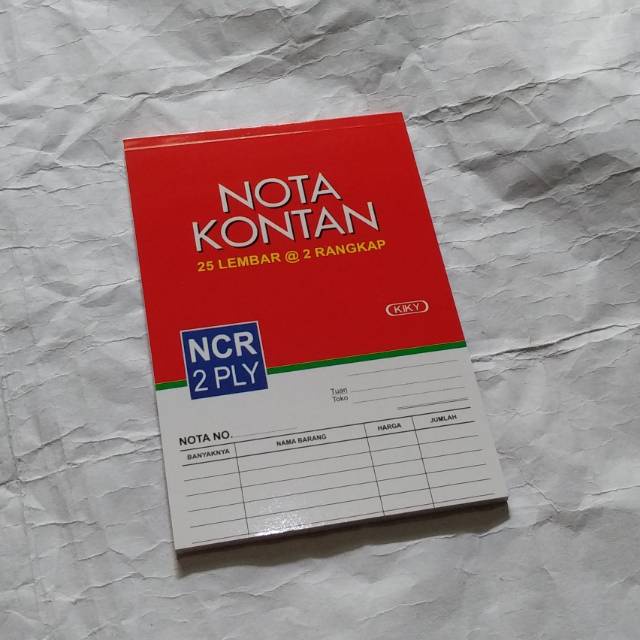 Nota Kontan NCR 1Ply  2 Ply Kiky / Nota Bon Merk Kiky