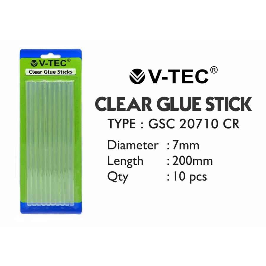 

ISI REFILL LEM TEMBAK V-TEC CLEAR GLUE GUN 20710