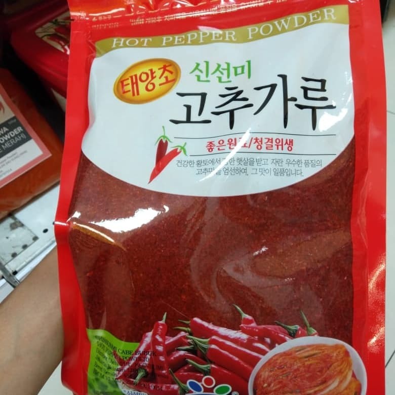 

Gochugaru Chili Flake-Shinsunmi Premium Cabe Bubuk Korea kimchi 454gr
