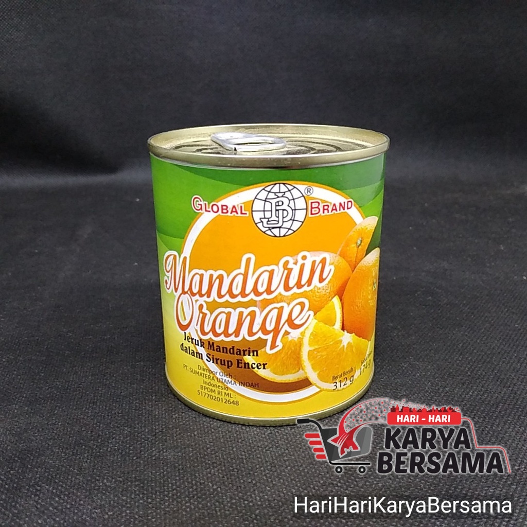 

GLOBAL BRAND MANDARIN ORANGE SIRUP CAIR KALENG 312GR