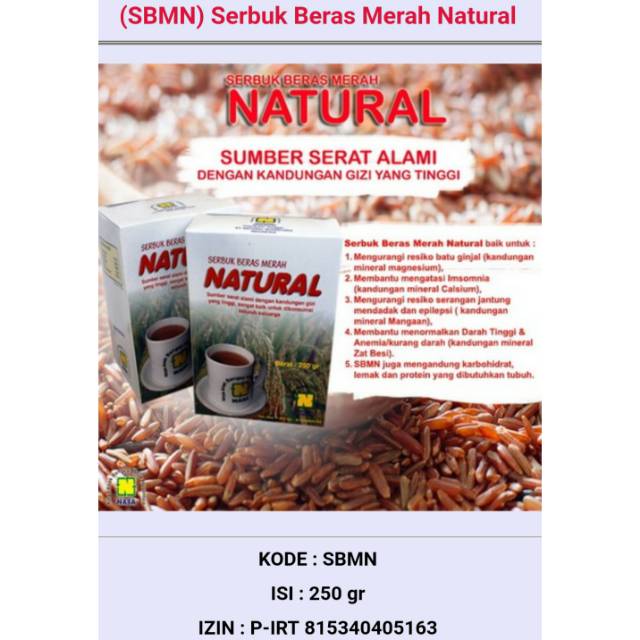 

Serbuk Beras Merah Natural