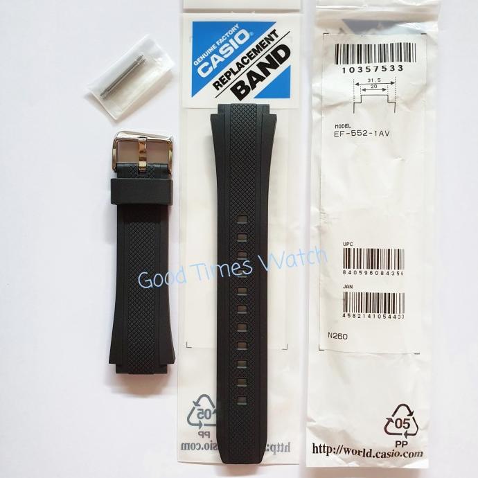 Band Edifice Ef-552 / Casio Original Strap Terbaru
