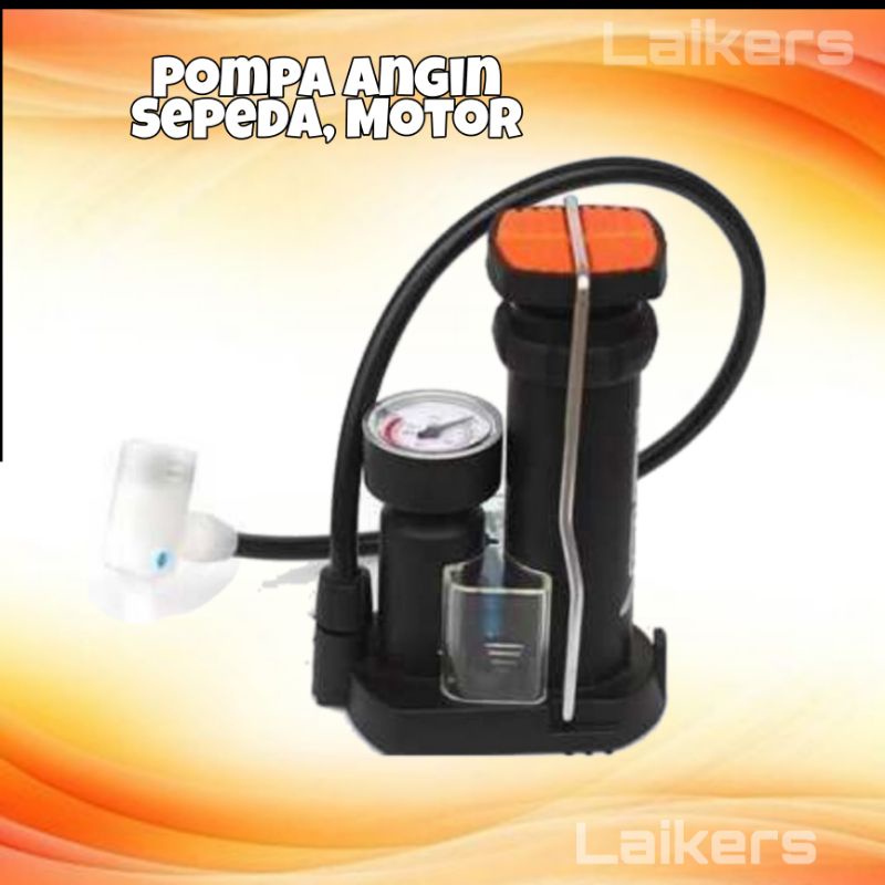 Pompa Angin Portable Serbaguna, Pomba Sepeda, Motor