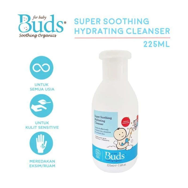 Buds Super Soothing Hydrating Cleanser 225ml - Sabun untuk Kulit Sensitif