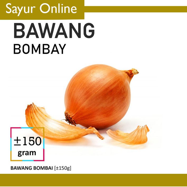 

[SayurOnline] BAWANG BOMBAI [1 Buah, ±150g]