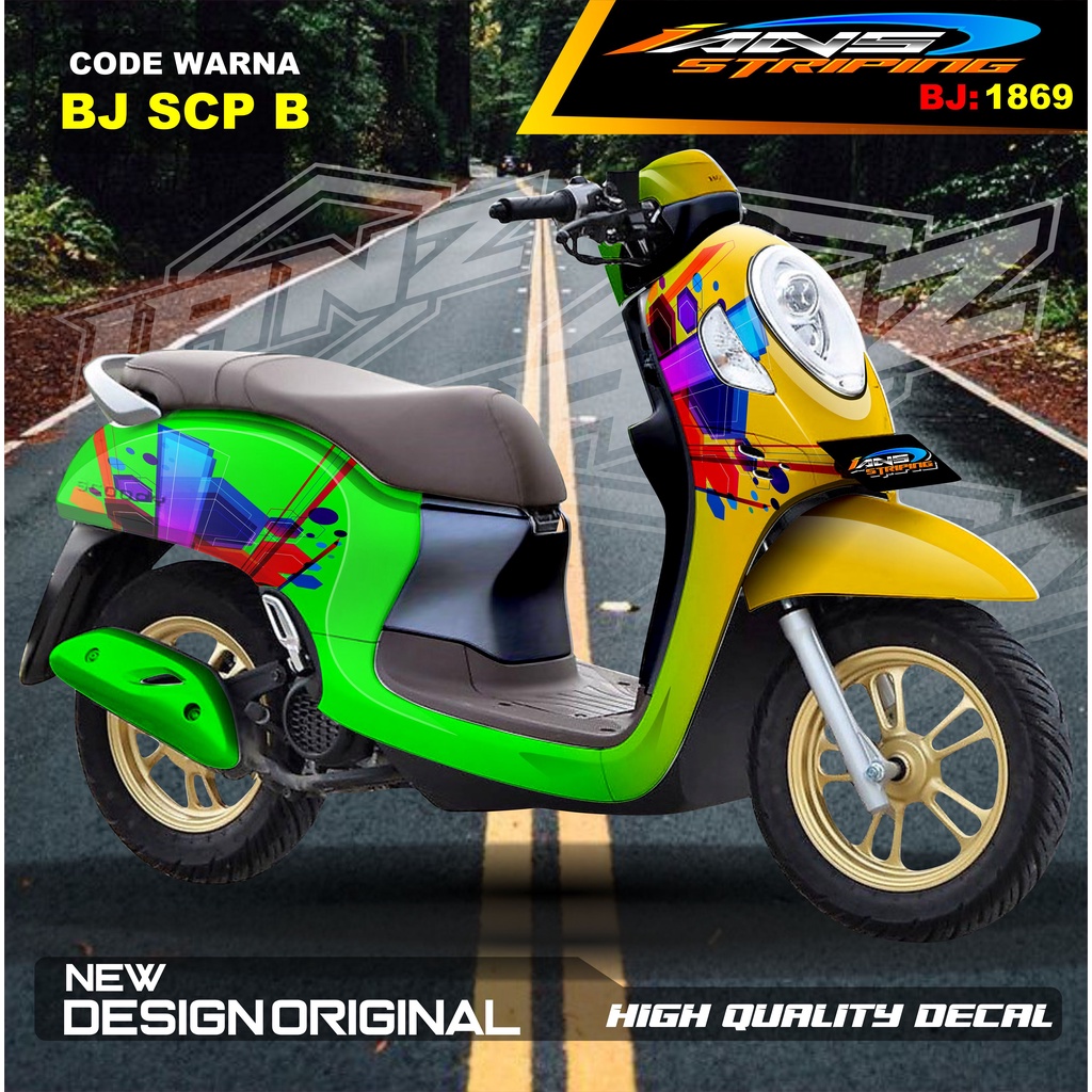 STIKER DECAL FULL BODY SCOOPY / STICKER ALL NEW SCOOPY / STIKER FULL BODY SCOOPY TERMURAH / STIKER MOTOR SCOOPY / STIKER MOTOR