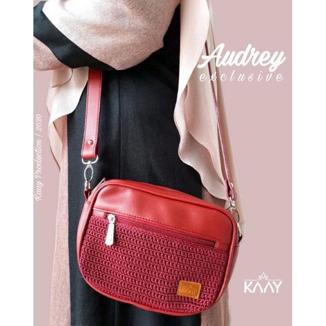 Sling Bag Rajut AUDREY Tas Wanita Selempang Kecil - Kaay Bags
