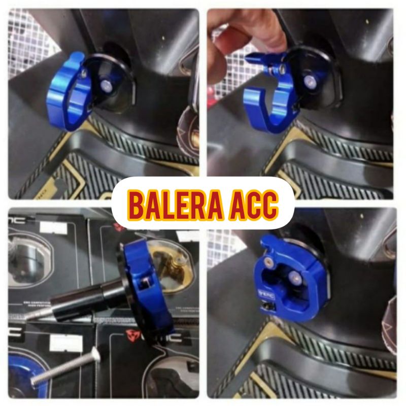 hook gantungan barang universal AEROX Connected 2016 - 2021 full CNC GMC