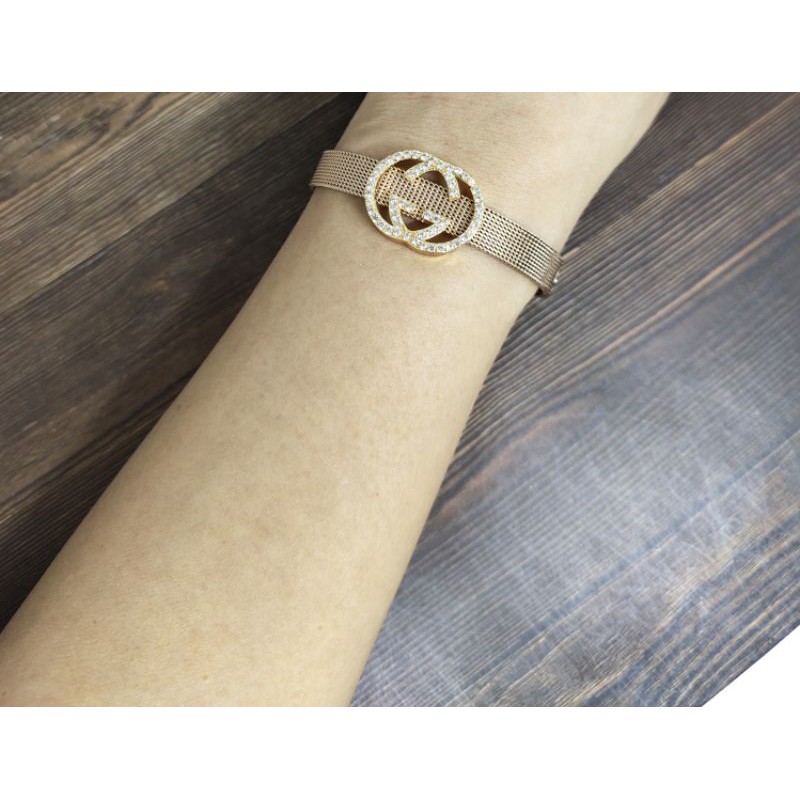 Fifi Fashion Liontin Untuk gelang Titanium /Tali jem Model Perhiasan Lapis emas