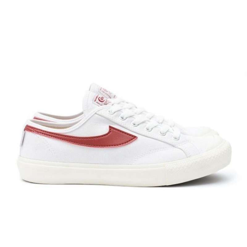 Sepatu Compass Gazelle Low White/Red