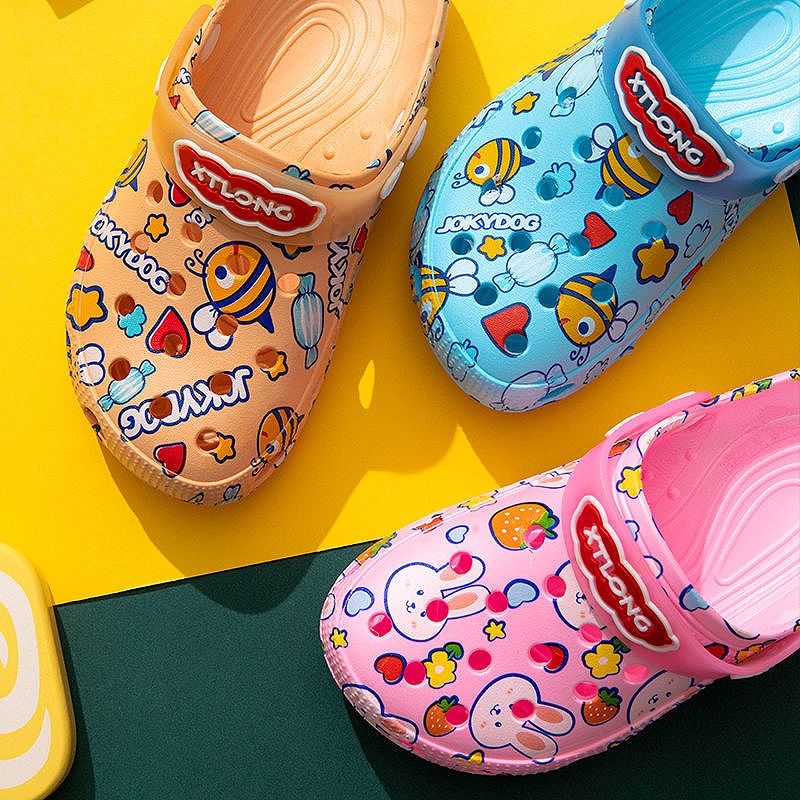 Sandal Anak 2022   Anak Perempuan Lucu Gambar Kartun Lembut Bawah Anak-anak Besar Non-Slip Boys Anak