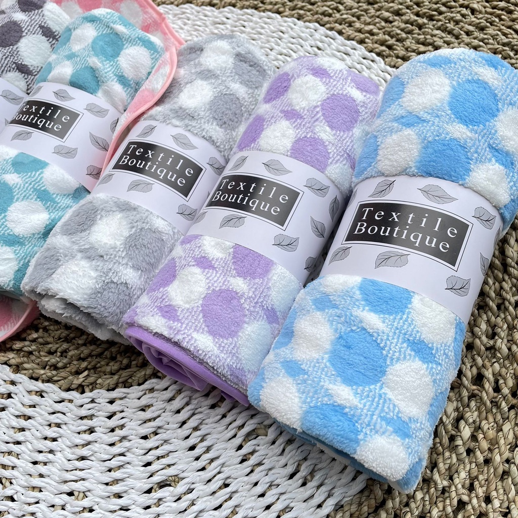 Handuk Bayi Motif Polkadot Baru Lahir Handuk Bayi Handuk Anak Handuk Mandi Kain