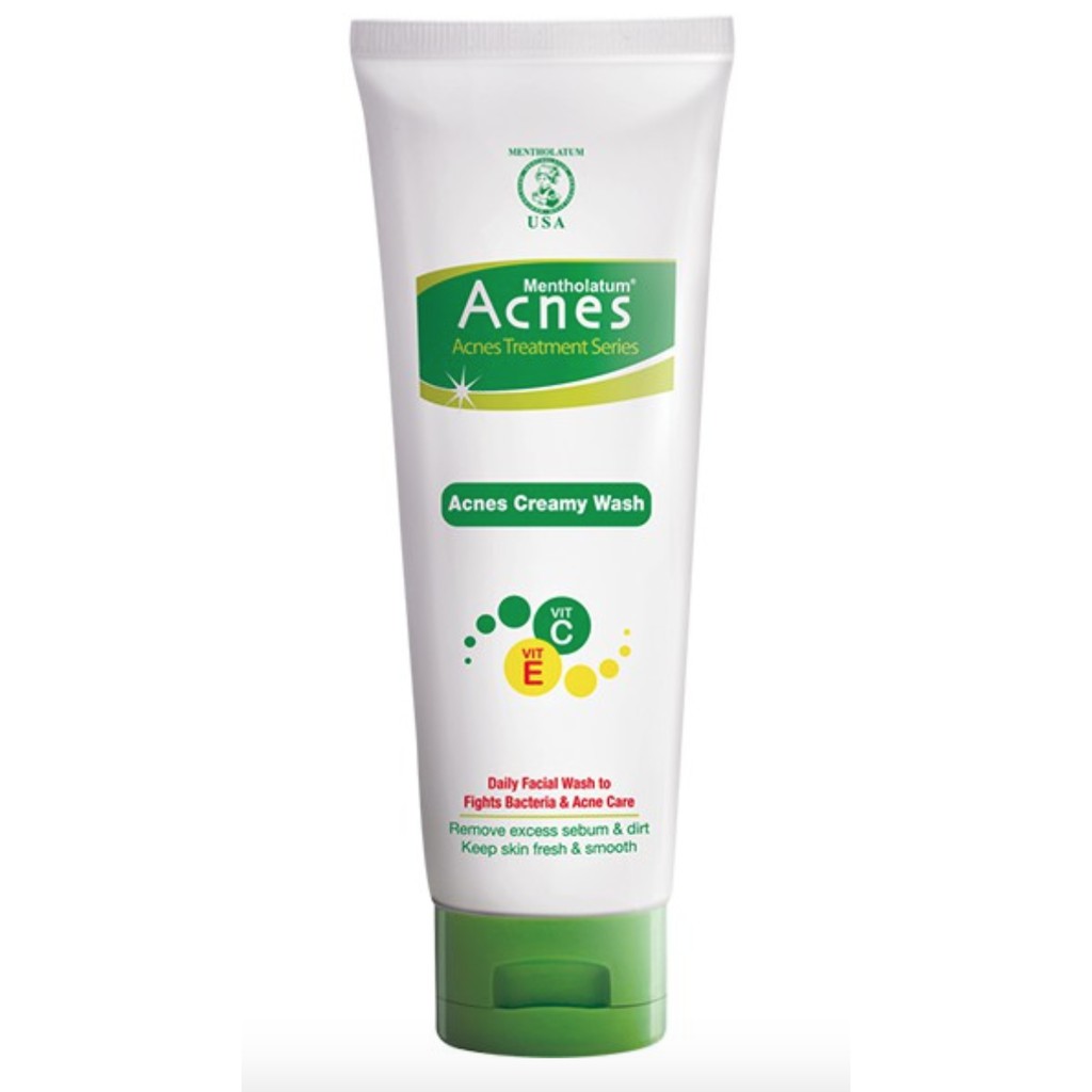 Acnes Creamy Wash With Vitamin C Dan E 100g Sabun Wajah Perawatan Jerawat Original Bpom