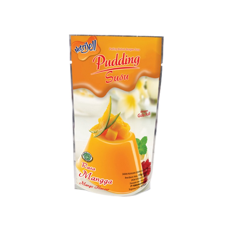 NUTRIJELL PUDING SUSU SANTAN 145 GRAM ANEKA RASA PUDDING ALL VARIANT BUAH NUTRIJEL COKLAT MANGGA VANILA PANDAN 170 gr 110 142 130 120 GROSIR MURAH SNACK MAKANAN RINGAN LAPIS SERBUK PUDING HALAL BPOM